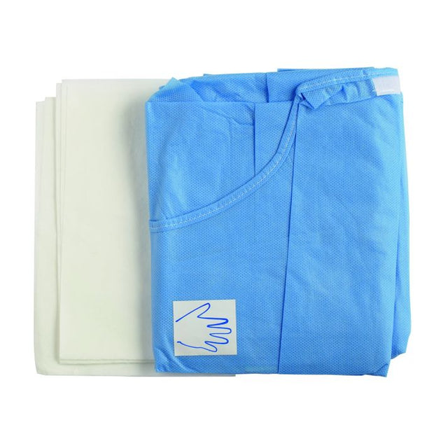 Hygitech Sterile Protection Gown L + 2 Hand Towels (20) Jubilee Dentals