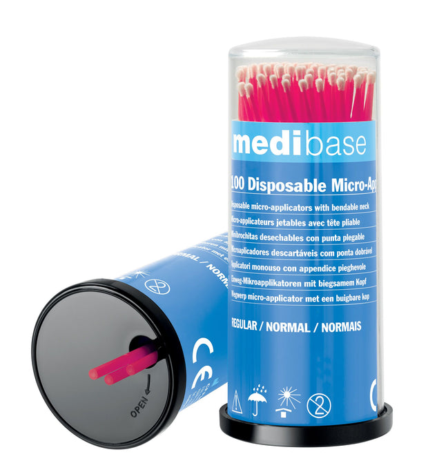 Medibase Micro Applicators: Regular - Blue & Pink (400)