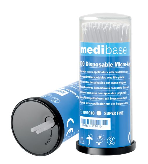Medibase Micro Applicators: Super Fine - White (100)