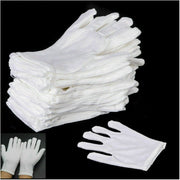 White Cotton Gloves - 0