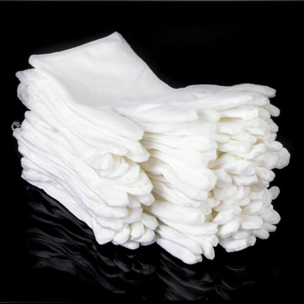 White Cotton Gloves - 1