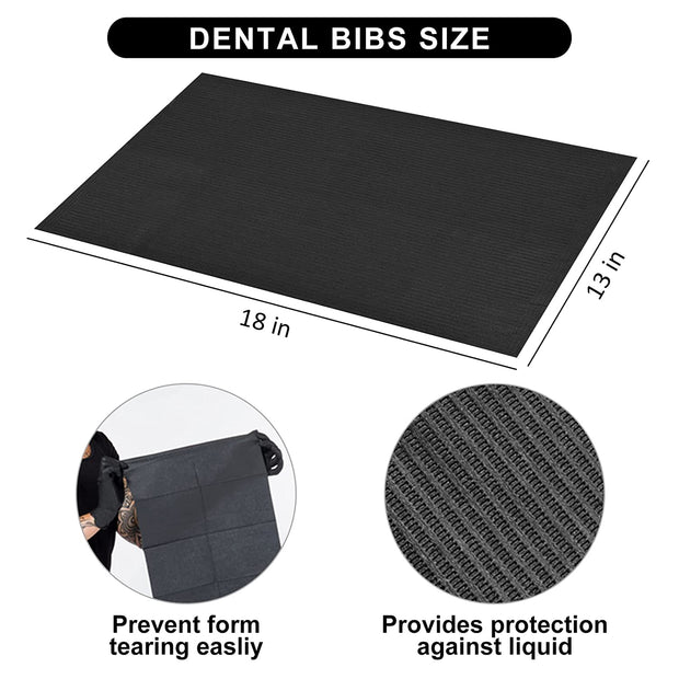 Disposable Dental Towels (Black)