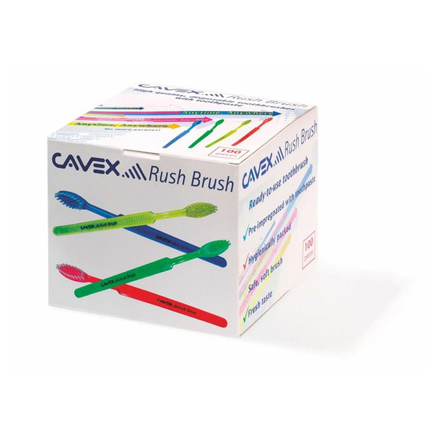 Rush Brush Cavex Impregnated Toothbrush 100pk