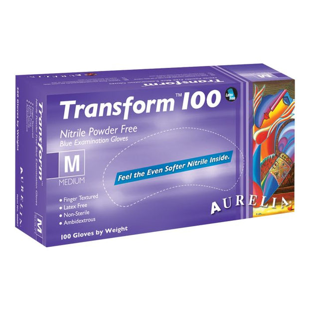 Aurelia® Transform™ 100 Nitrile Powder Free Gloves - XL - 0