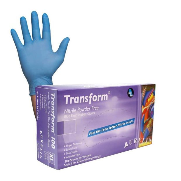 Nitrile Powder Free Gloves - L - 2