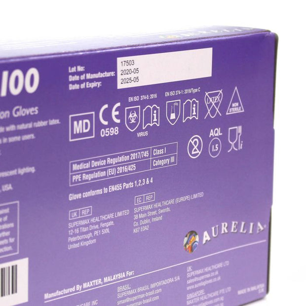 Nitrile Powder Free Gloves - L - 3