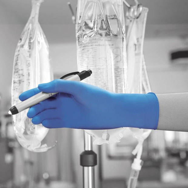 Bodyguards GL890 Blue Nitrile Examination Gloves - XS (100)
