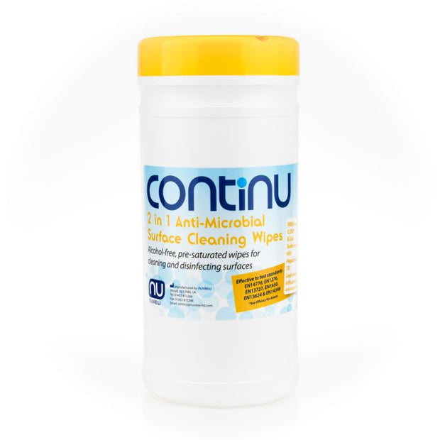 Continu 2 in 1 Wipes - Tub (200)