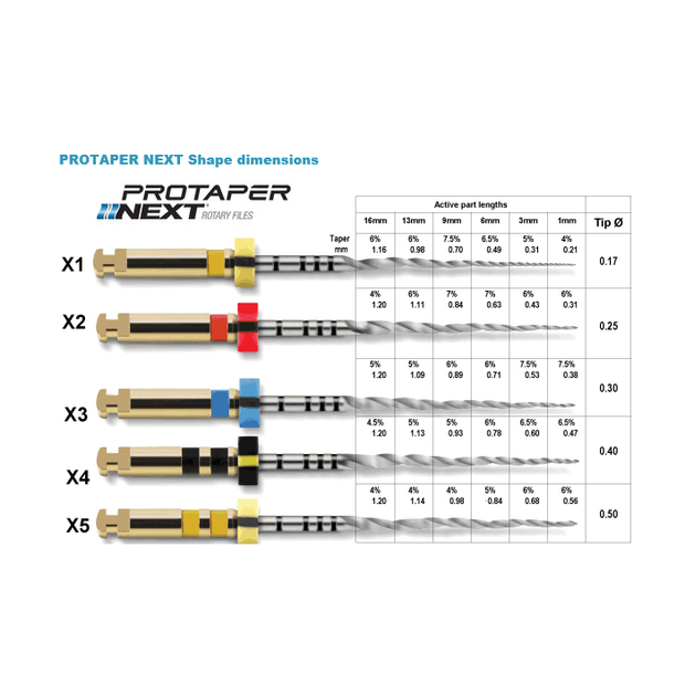 ProTaper Next: X1 - 25mm (6)