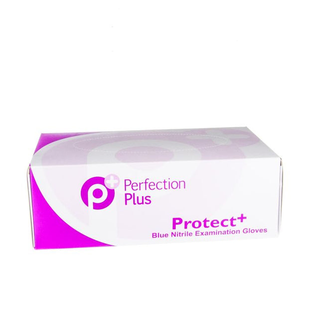 Protect+ Blue Nitrile Gloves - L (100)