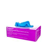 Protect+ Blue Nitrile Gloves - L (100)