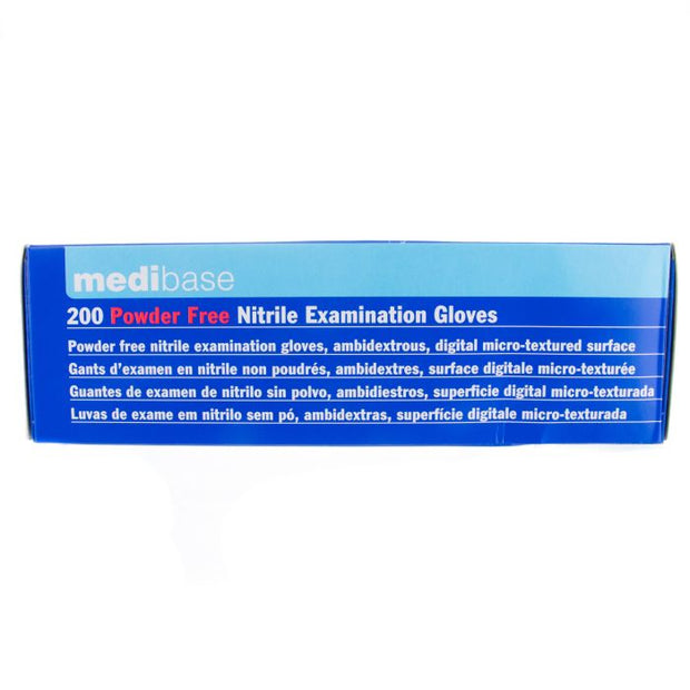 Medibase Blue Nitrile Powder Free Gloves - L (200)