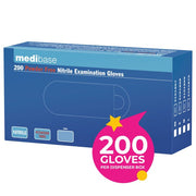 Medibase Blue Nitrile Powder Free Gloves - L (200)