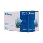 Medicom Secure Type IIR Earloop Masks - Blue (50)