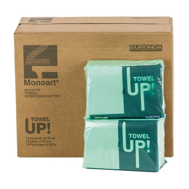 Monoart Towel Up! Disposable Towels - Green (500)