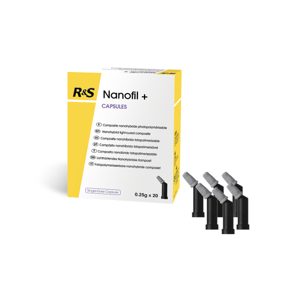 R&S Nanofil+ Composite: 20 x 0.25g Capsules - Shade AO3 (Opaque A3)