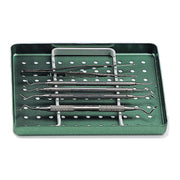 Nichrominox Aluminium Instrument Holder: For 18x14cm Trays - 10 Instruments