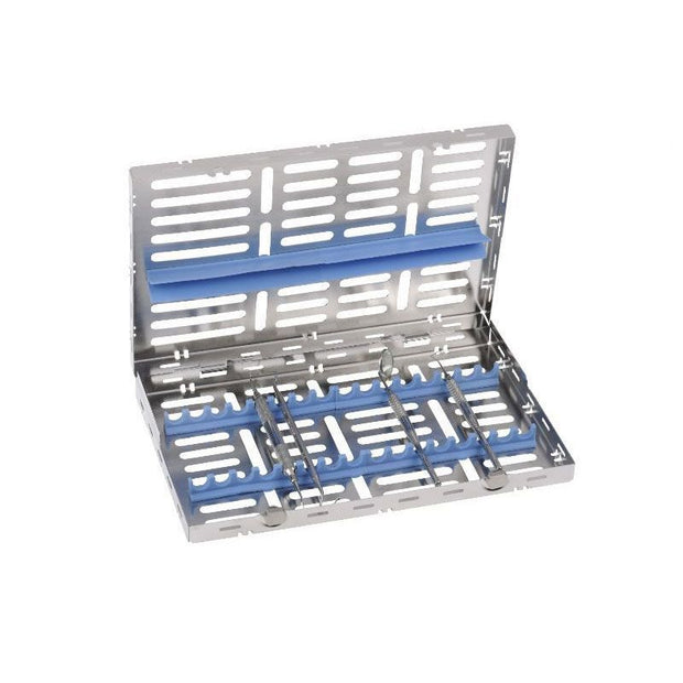 Nichrominox Stainless Steel Instrument Cassette: 28x18cm - 16 Instruments