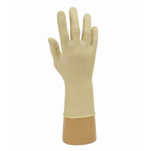 Powdered Latex Gloves | GN31 Natural Latex Examination Gloves - L (100) - 1