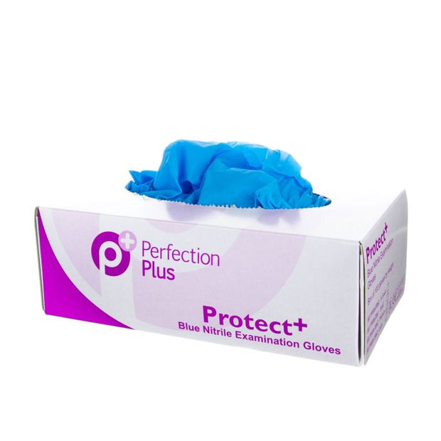 Protect+ Blue Nitrile Gloves - L (100)