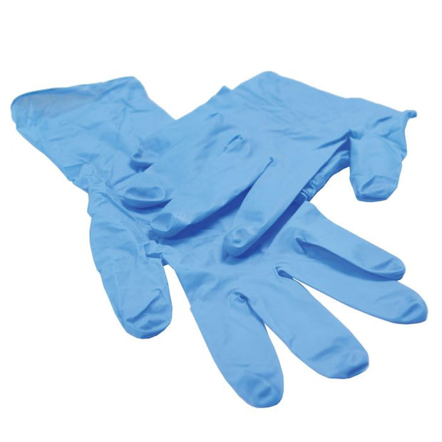 Protect+ Blue Nitrile Gloves - L (100)