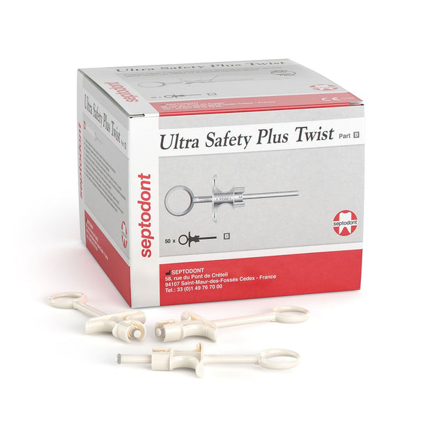 Ultra Safety Plus Twist: Handle - Sterile White Single Use (50)